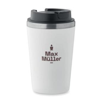 BLERM Doppelwandiger Becher 350 ml Weiß