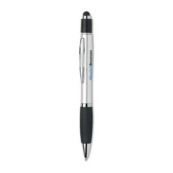 Druckkugelschreiber mit Stylus Schwarz