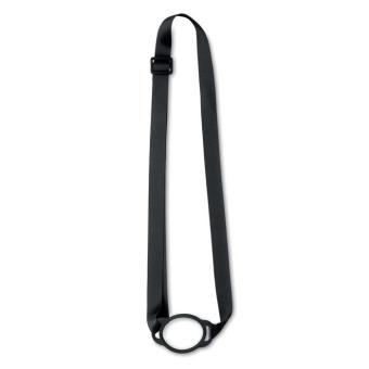 LANCUP Lanyard mit Getränkehalter Schwarz