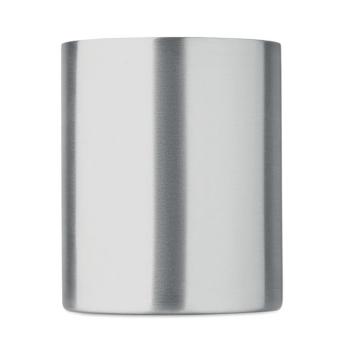 UTIL Recycled stainless steel mug Flat silver