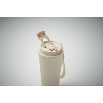 TOPAZ LARGE Doppelwandiger Trinkbecher 500m Beige