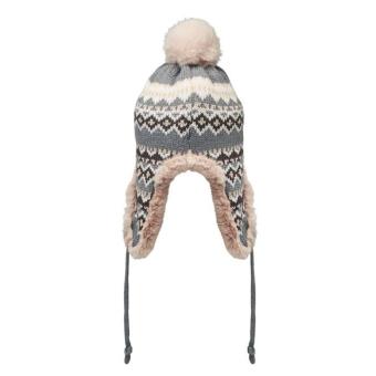 YULONG Gestrickte Ohrenmütze Grau