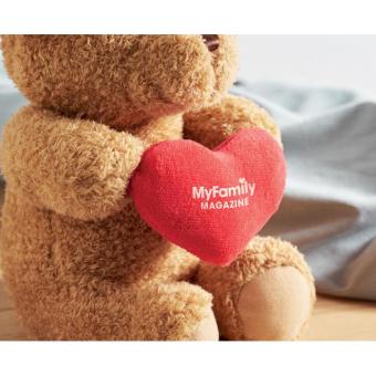 SNUGGLE Teddybär mit Herz 23cm Rot