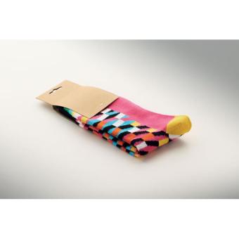 FUNNY M Funny patterned socks Fuchsia