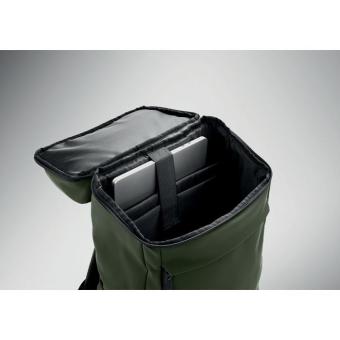 BOULDER 15" PU Laptop-Rucksack Dunkelgrün