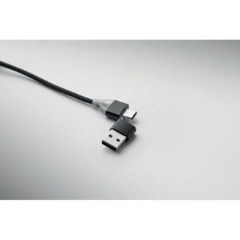 HUBLUE 5in1 Ladekabel Schwarz