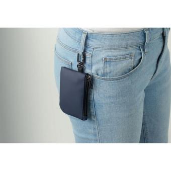 GUARDO PU key case wallet w/carabiner Navy