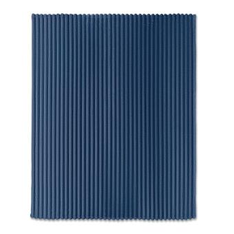 NIEVE RPET fleece striped blanket Aztec blue