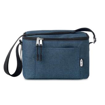 CUBA 600D RPET Cooler bag for cans Aztec blue