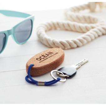 BOAT Floating cork key ring Bright royal