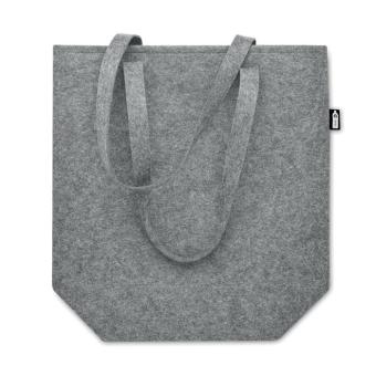TASLO Shopping Tasche RPET-Filz Grau