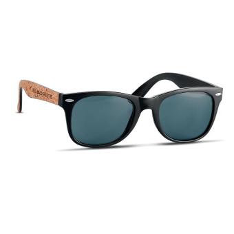 PALOMA Sunglasses with cork arms Black