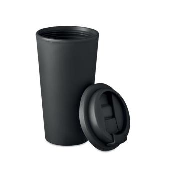 TUESDAY Doppelwandiger Becher 450ml Schwarz