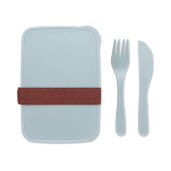 SUNDAY Lunch box with cutlery Light blue