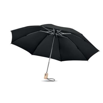 LEEDS Regenschirm 23'' RPET Schwarz