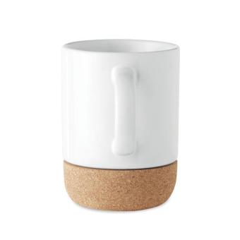 SUBCORK Sublimation mug with cork base White