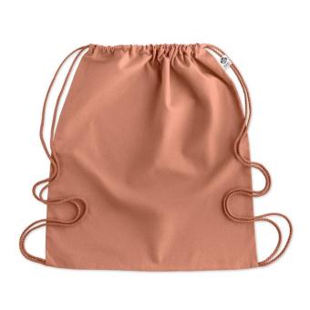 YUKI COLOUR Organic cotton drawstring bag Orange