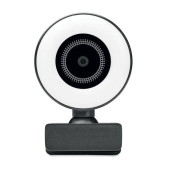 LAGANI 1080P HD webcam and ring light Black