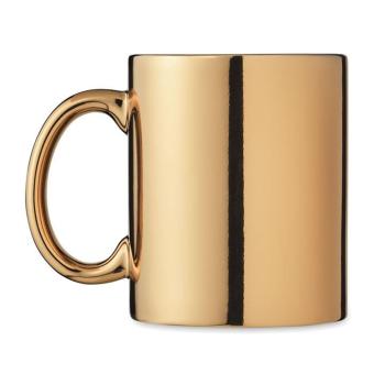 HOLLY Keramikbecher metallic 300 ml Goldgelb