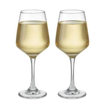 CHEERS Set mit 2 Weingläsern Transparent