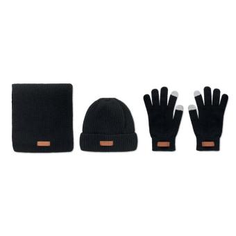 DENALI Set of 3 RPET winter pieces Black