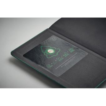 GROW A5 recycled page notebook Dark green