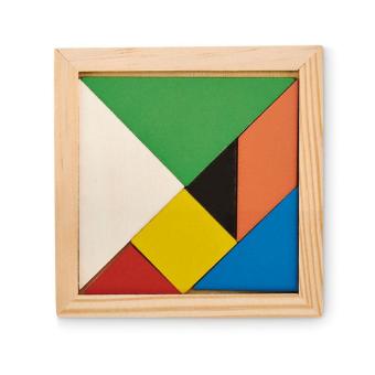 Tangram puzzle in wood Timber