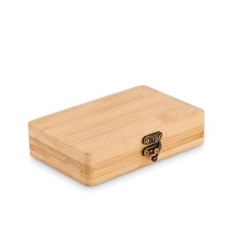 FUROBAM 13 piece tool set, bamboo case Timber
