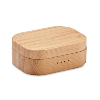 JAZZ BAMBOO TWS earbuds in bamboo case Timber