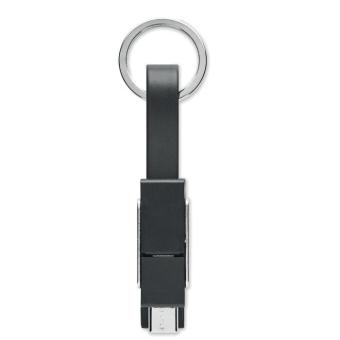 KEY C keying with 4 in 1 cable Black