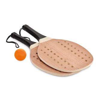 PALAS Rosewood beach tennis set Timber