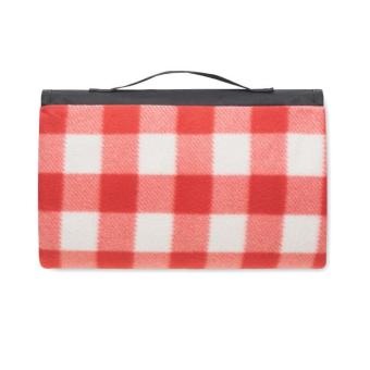 CALY RPET fleece picnic blanket Red