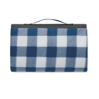 CALY RPET fleece picnic blanket Aztec blue