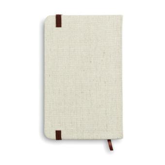 A6 canvas notebook lined Fawn