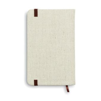 RUNDO + DIN A6 Notizbuch mit Canvas Beige
