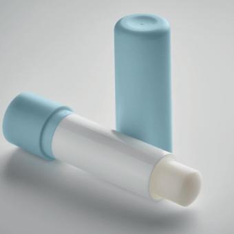VEGAN GLOSS Vegan lip balm in recycled ABS Light blue