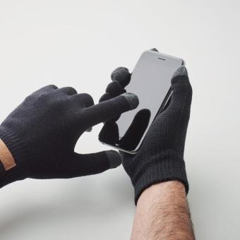DACTILE RPET tactile gloves Black