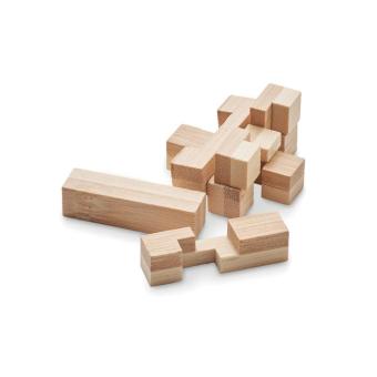 SQUARENATS Bamboo brain teaser puzzle Timber