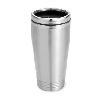 RODEODRIVE Doppelwandiger Isolierbecher 400ml Silber matt