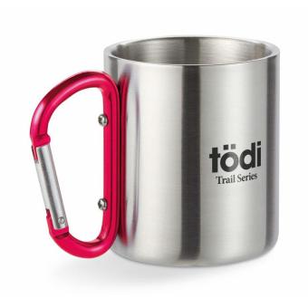 TRUMBO Metal mug & carabiner handle Red