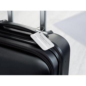 TAGGY Aluminium luggage tag Flat silver