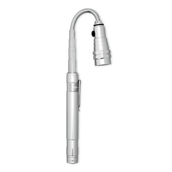 STRECH-TORCH Teleskop Taschenlampe Silber