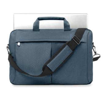 STOCKHOLM Laptop bag in 2 tone 360d Aztec blue