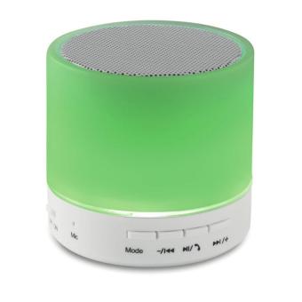 ROUND WHITE Round wireless speaker LED White