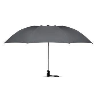 DUNDEE FOLDABLE Reversibler Regenschirm Grau