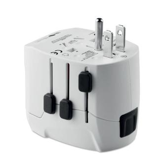 PRO LIGHT USB PRO Light 2x USB. 3-pole White