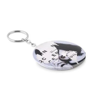 PIN FLASK Key ring with bottle opener Flat silver