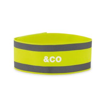 VISIBLE ME Sports armband in lycra Neon yellow