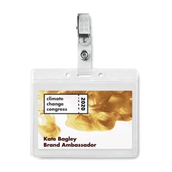 CLIPBADGE PVC badge holder Transparent