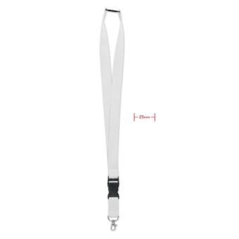 WIDE LANY Lanyard with metal hook 25mm 